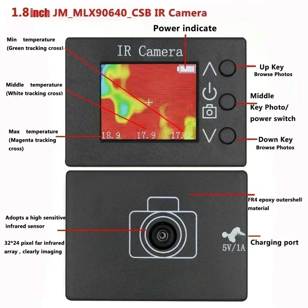 Mlx90640 1 8 Polegada lcd digi - Woodworking Images Free avaliação e preço
