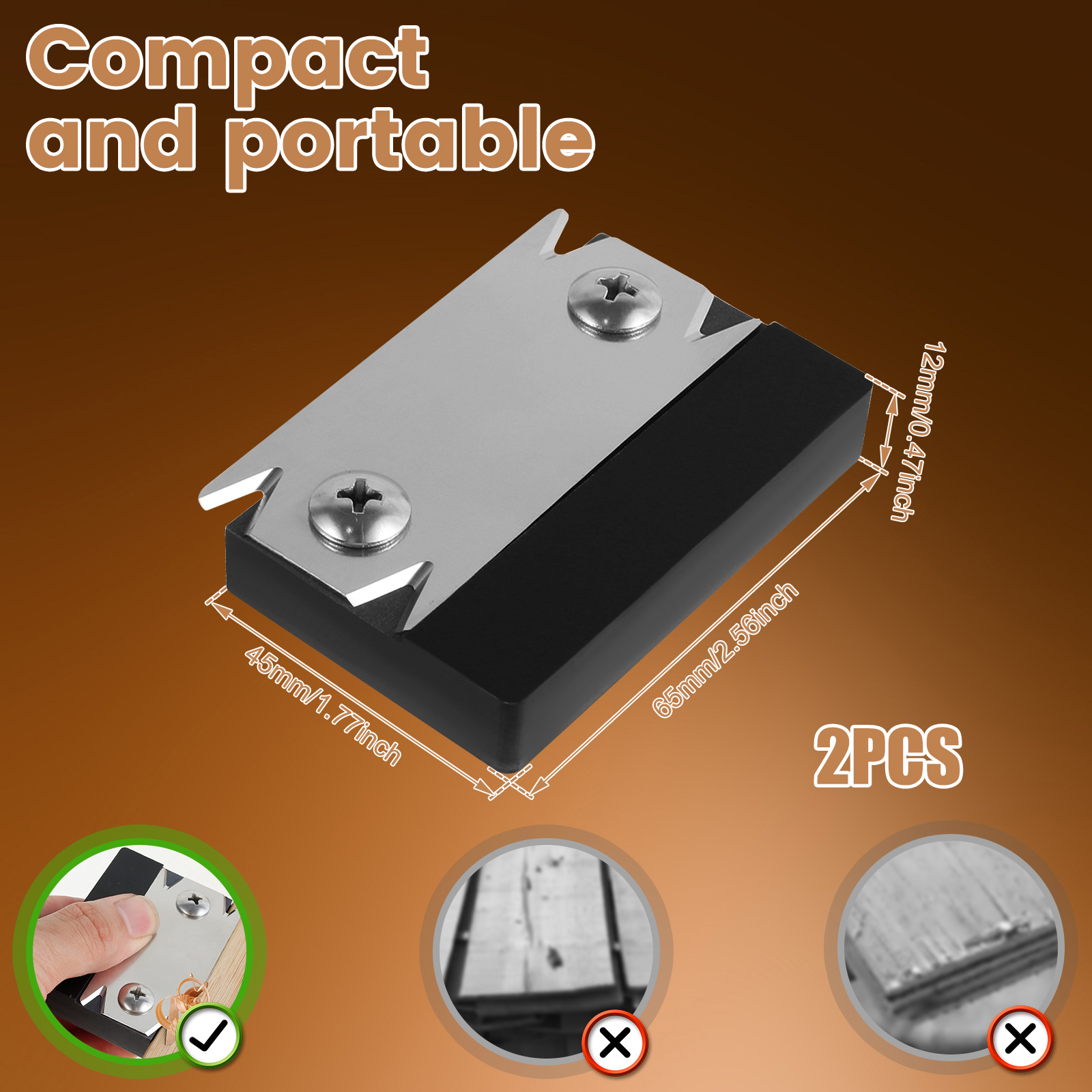 2 Peças Aplainador de Bordas e - Woodworking Edge Corner Planer avaliação e preço