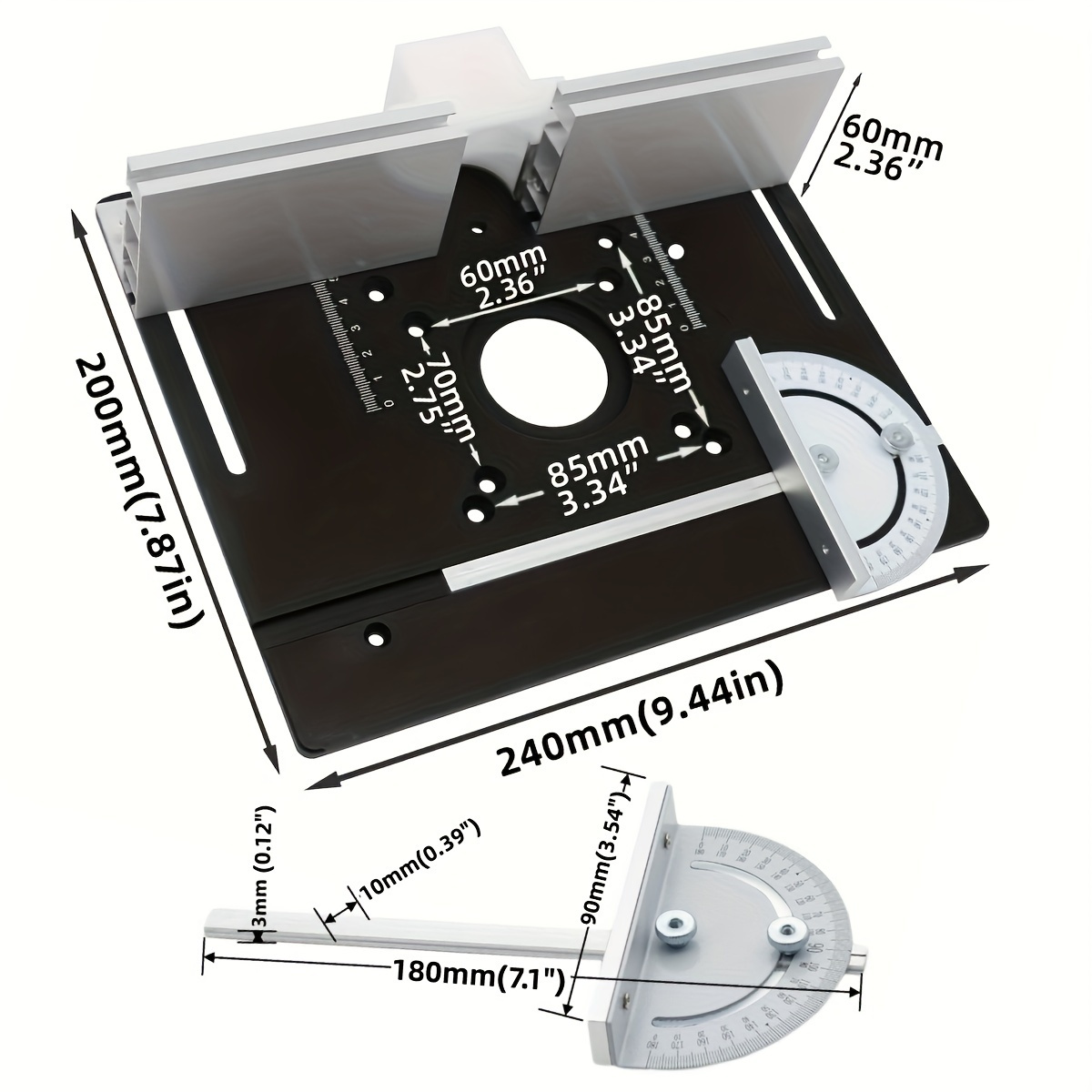 Placa de inserção de mesa de r - Woodworking Boards avaliação e preço