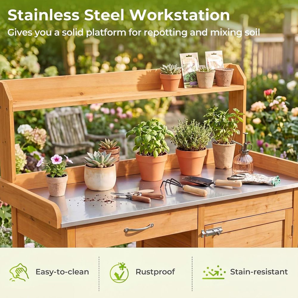 Mesa de Jardinagem Externa de  - Woodworking Bench avaliação e preço